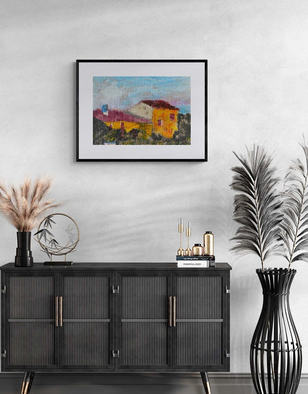 Spigolo di case - Original Italian Landscape - Fondazione Gottarelli Italian Art