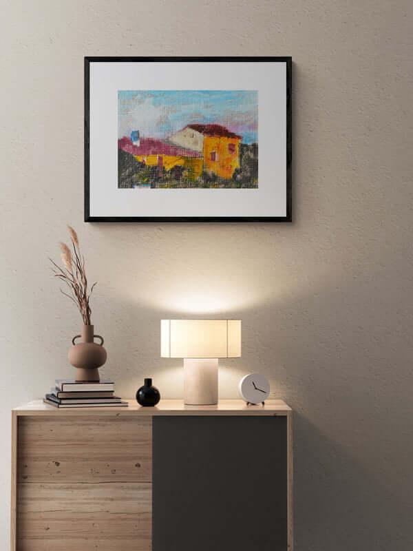 Spigolo di case - Original Italian Landscape - Fondazione Gottarelli Italian Art