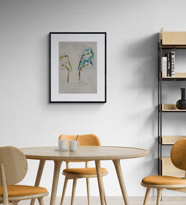 Stelo e corolla - Original Italian Drawing - Fondazione Gottarelli Italian Art