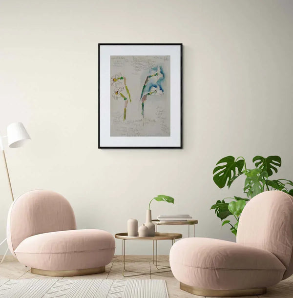 Stelo e corolla - Original Italian Drawing - Fondazione Gottarelli Italian Art