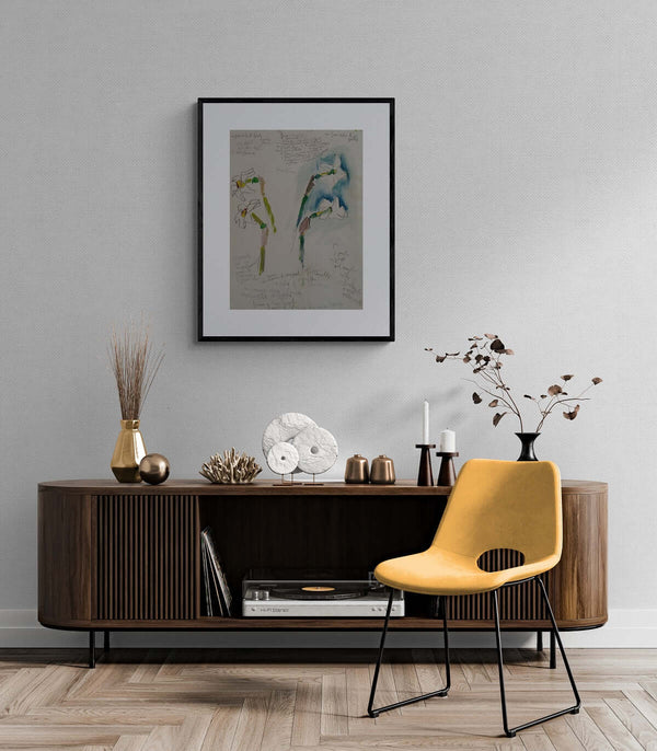 Stelo e corolla - Rappresentazione di fiori con un appunto che ne spiega le caratteristiche.