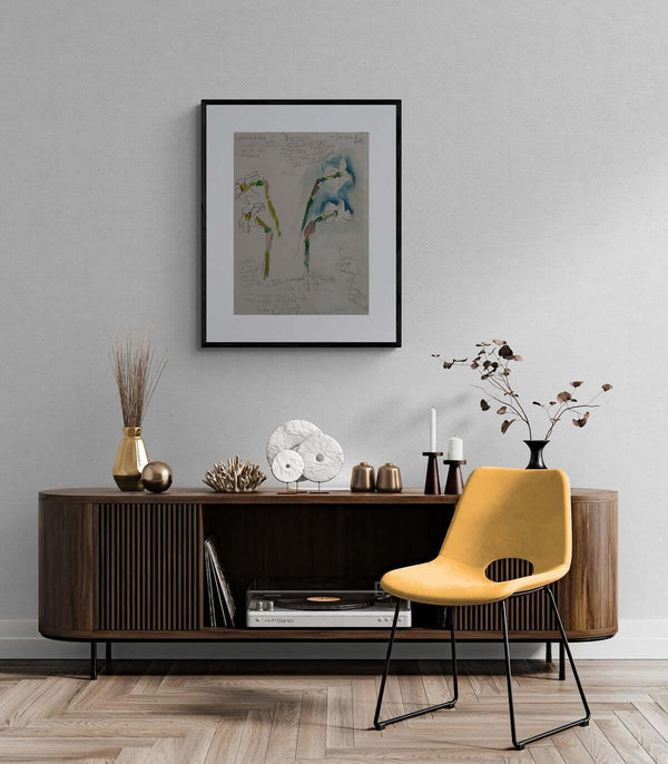 Stelo e corolla - Original Italian Drawing - Fondazione Gottarelli Italian Art