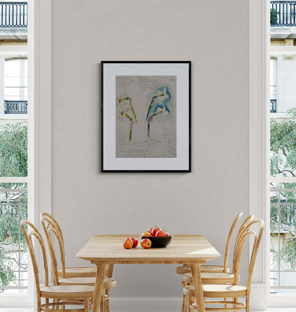 Stelo e corolla - Illustrazione di giunchiglie accompagnate da un messaggio descrittivo.