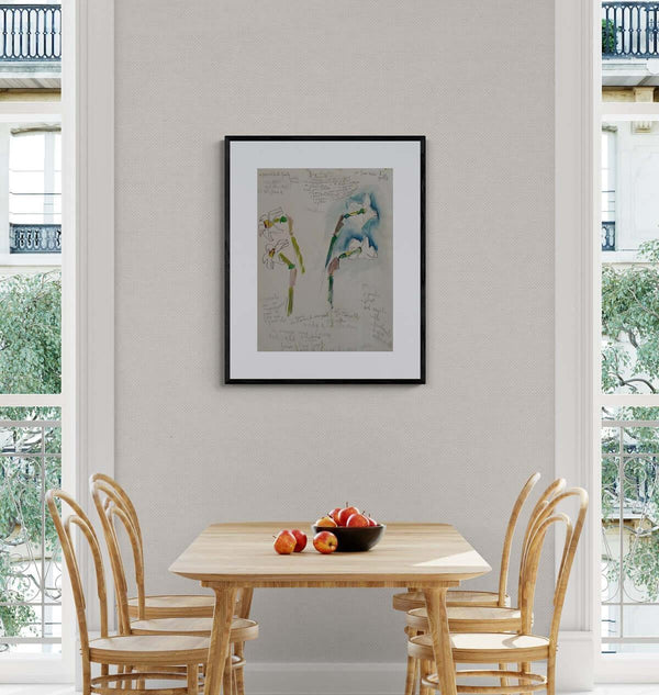 Stelo e corolla - Original Italian Drawing - Fondazione Gottarelli Italian Art