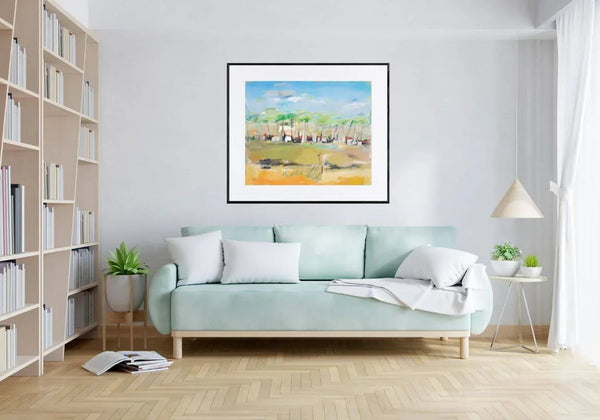 Sulla riva del fiume - Original Italian Landscape - Fondazione Gottarelli Italian Art