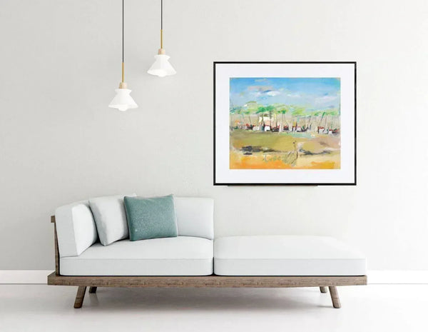 Sulla riva del fiume - Original Italian Landscape - Fondazione Gottarelli Italian Art