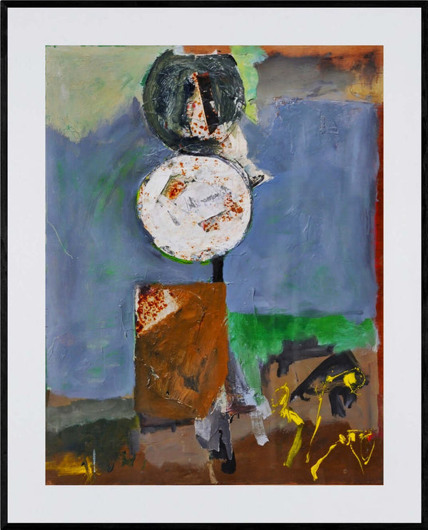 Tra contenuto e forma - Opera d'arte originale acrilico e collage su tavola Tonino Gottarelli, 92x71 cm (36,2x27,9 in)