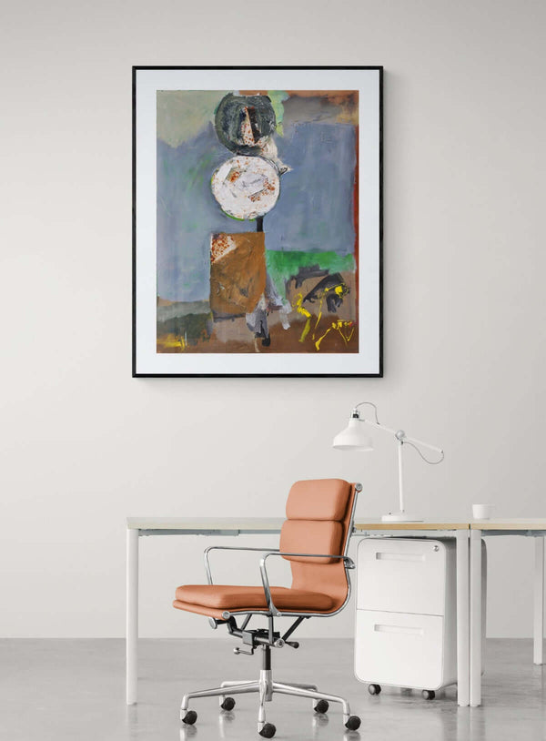 Tra contenuto e forma - Vista del quadro in contesto abitativo per idee di arredamento