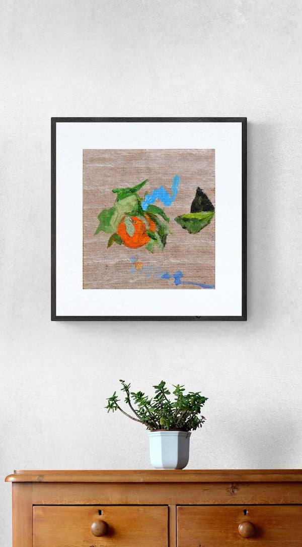 Un arancio nel suo mistero - Original Italian Still Life - Fondazione Gottarelli Italian Art