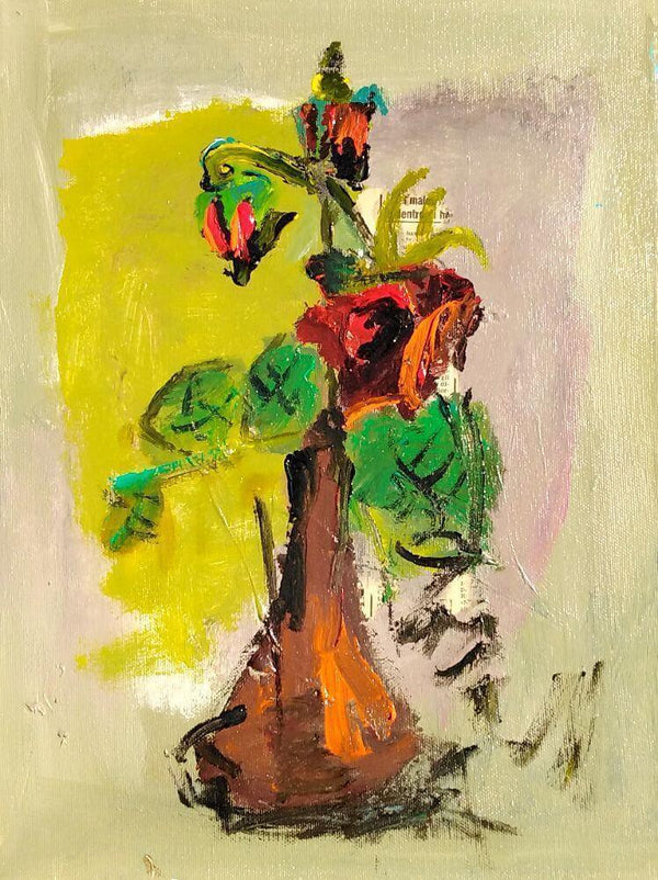 Un cespuglio di rose - Original Italian Floral - Fondazione Gottarelli Italian Art