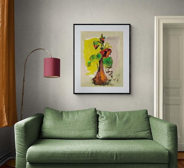 Un cespuglio di rose - Original Italian Floral - Fondazione Gottarelli Italian Art