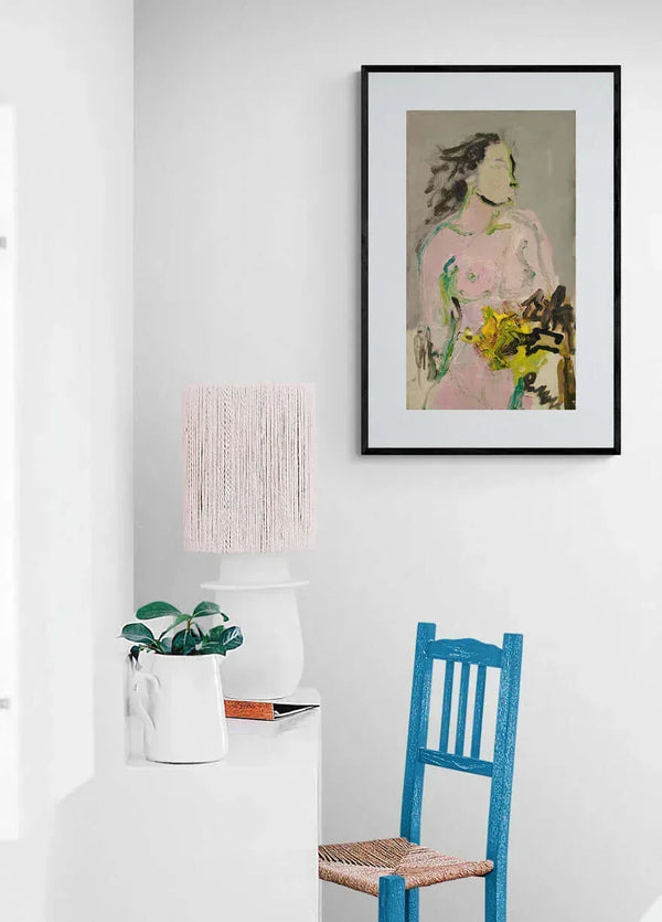 Un fiore per una donna - Original Italian Portrait - Fondazione Gottarelli Italian Art