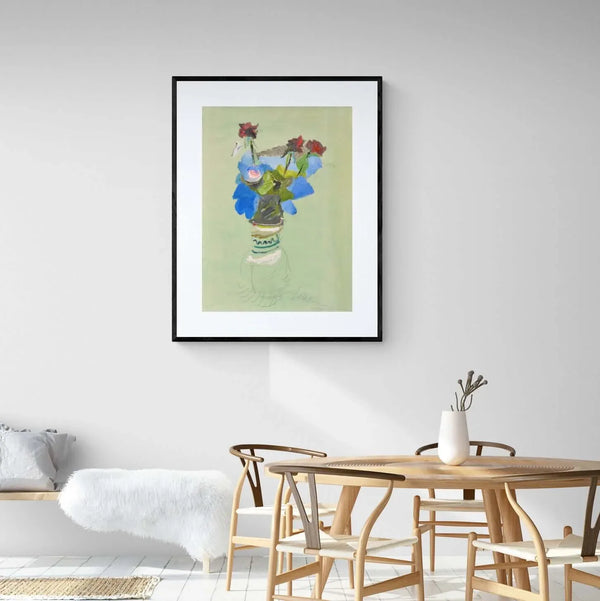 Un idillio - Original Italian Floral Painting - Fondazione Gottarelli Italian Art