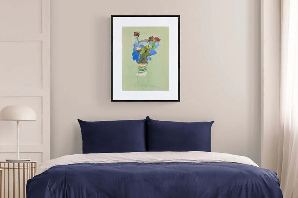 Un idillio - Original Italian Floral Painting - Fondazione Gottarelli Italian Art