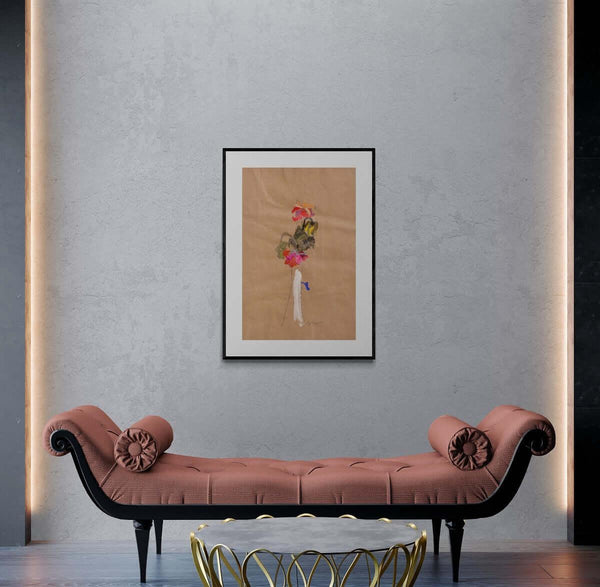 Vaso tutto bianco - Original Italian Floral Painting - Fondazione Gottarelli Italian Art