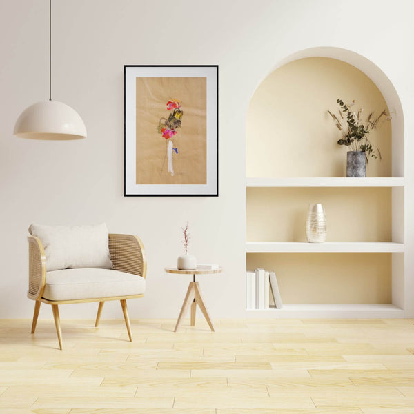 Vaso tutto bianco - Un dipinto che mostra un vaso di fiori, con tonalità brillanti e dettagli delicati.