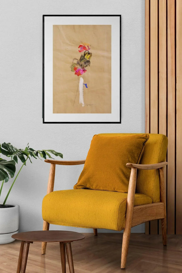 Vaso tutto bianco - Original Italian Floral Painting - Fondazione Gottarelli Italian Art