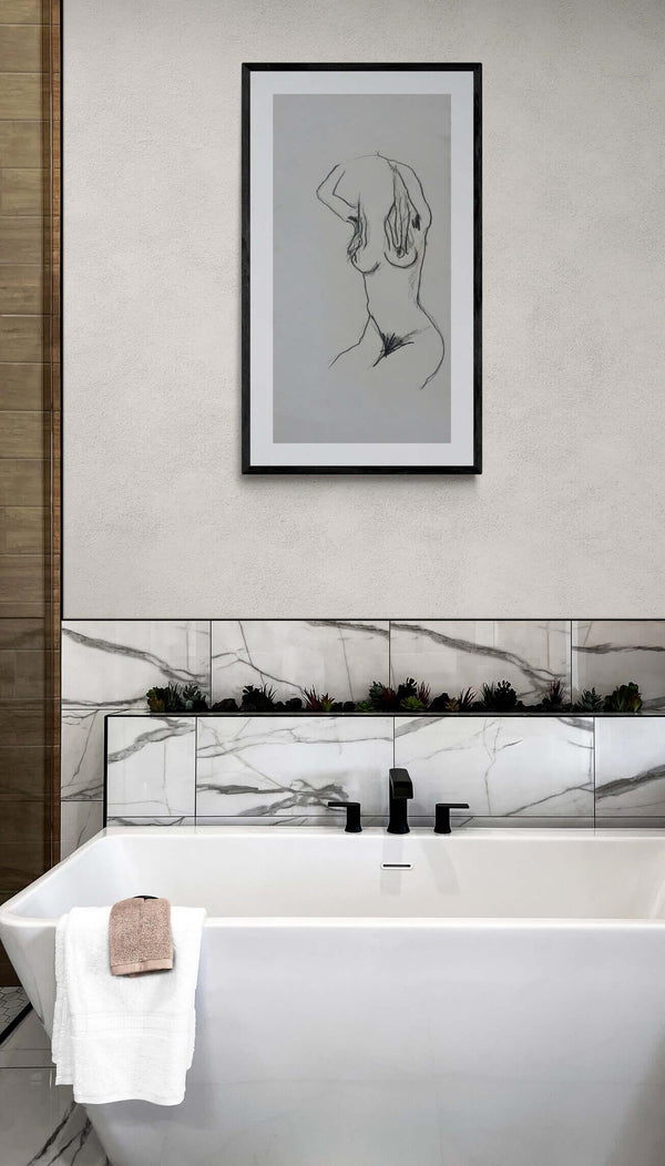 Verso l'alto - Original Italian Female Portrait - Fondazione Gottarelli Italian Art