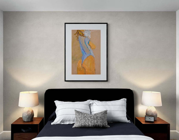 Vestita d'azzurro - Original Italian Portrait - Fondazione Gottarelli Italian Art