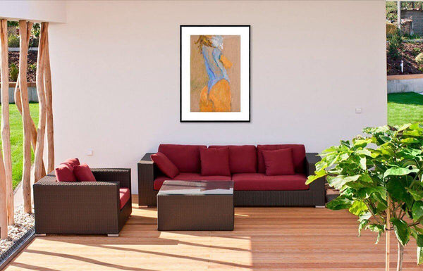 Vestita d'azzurro - Original Italian Portrait - Fondazione Gottarelli Italian Art