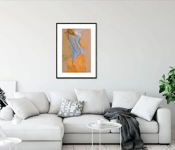 Vestita d'azzurro - Original Italian Portrait - Fondazione Gottarelli Italian Art