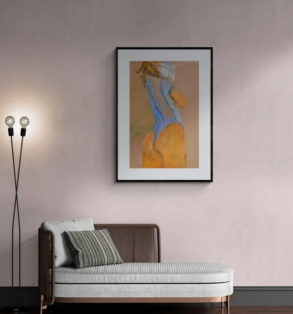 Vestita d'azzurro - Original Italian Portrait - Fondazione Gottarelli Italian Art