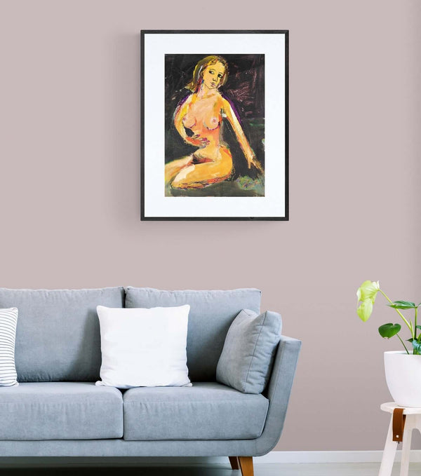 Vestita di poesia - Opera d'arte ambientata in casa per ispirare l'arredamento.