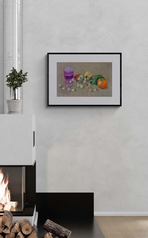 Vino rosso rubino - Original Italian Still Life - Fondazione Gottarelli Italian Art