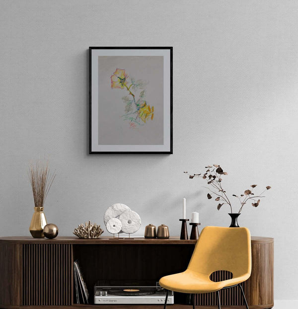 Voglia di dipingere una rosa - Original Italian Drawing - Fondazione Gottarelli Italian Art