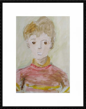 Di fronte - Opera d'arte originale acrilico su cartoncino di Tonino Gottarelli, 47x33 cm (18,5x12,9 in)