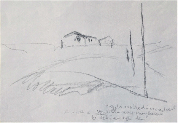 Diradarsi dei pali - Vista dell'opera d'arte senza cornice, certificazione inclusa.