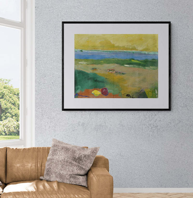 Due presenze nel paesaggio 72x93 cm (28,3x36,6 in)