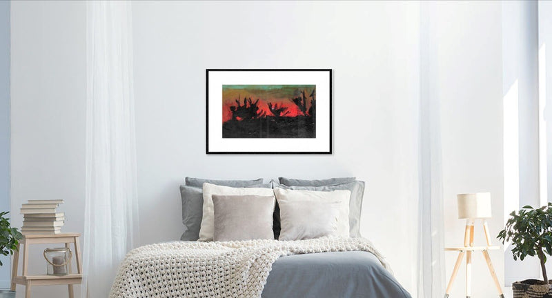 Fiamme al tramonto 35x60 cm (13,7x23,6 in)