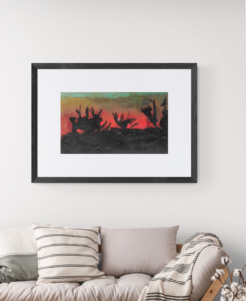 Fiamme al tramonto 35x60 cm (13,7x23,6 in)