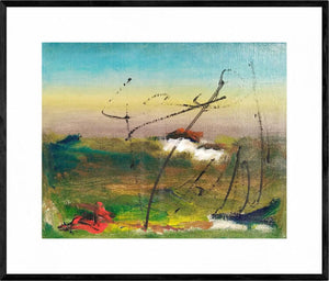 Finestra sull'orizzonte - Opera d'arte acrilico su cartone telato di Tonino Gottarelli, 40x50 cm