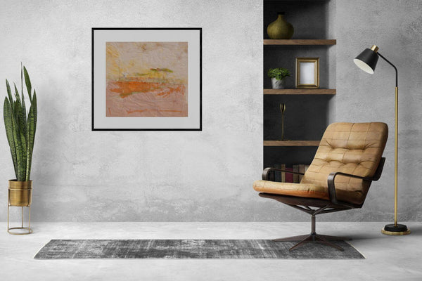 I sedici pini - Vista del quadro in contesto abitativo per idee di arredamento.