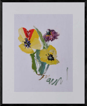 I tulipani - Opera d'arte originale acrilico su tela di Tonino Gottarelli, 45x35 cm (197,7x13,7 in)