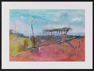 Il colore della collina - Dipinto originale di Tonino Gottarelli, acrilico su cartone 70x100 cm, 