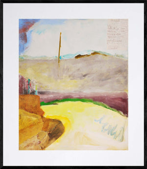 Il colore della strada - Opera d'arte originale acrilico e collage su tela di Tonino Gottarelli, 60x50 cm (23,6x19,6x in).