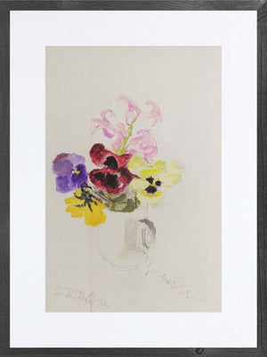 Il colore delle viole - Opera d'arte originale acrilico su cartone telato di Tonino Gottarelli, 30x20 cm (11,8x7,8 in)