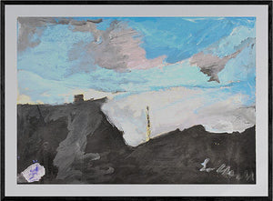 Il colore racconta - Opera d'arte acrilico e collage su cartone di Tonino Gottarelli, 50x70 cm (19,6x27,5 in)