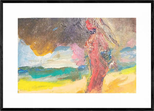 L'orizzonte sul mare - Opera d'arte originale acrilico su tela di Tonino Gottarelli, 20x30 cm (7,8x11,8 in)