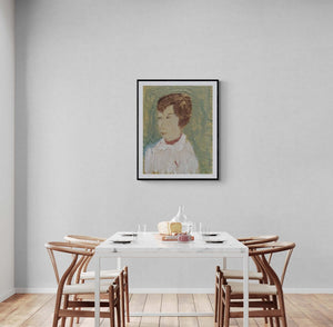 La maestra - Vista del quadro in contesto abitativo per idee di arredamento.