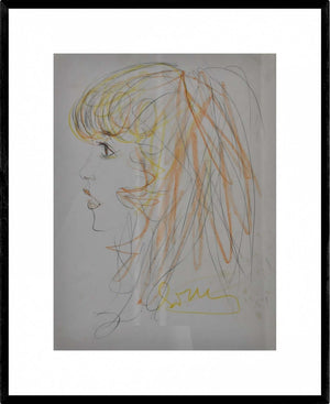 Meraviglia - Opera d'arte originale matite colorate su carta Tonino Gottarelli, 32x24 cm (12,5x9,4 in)