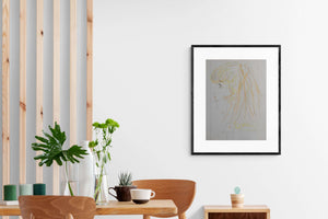 Meraviglia - Vista del quadro in contesto abitativo per idee di arredamento