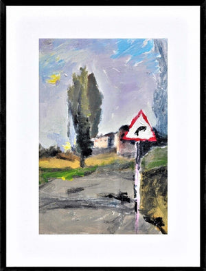 Per contemplare in poesia - Opera d'arte acrilico su tela di Tonino Gottarelli, 30x20 cm