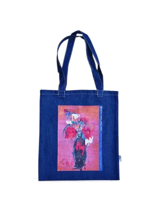Per far divertire gli occhi - Borsa Shopping Denim Stampa Gottarelli - Fondazione Gottarelli Italian Art