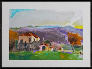 Per riposare e sognare - Opera d'arte acrilico su cartone pressato di Tonino Gottarelli, 70x100 cm