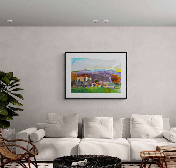 Per riposare e sognare - Opera d'arte ambientata in casa per ispirare l'arredamento