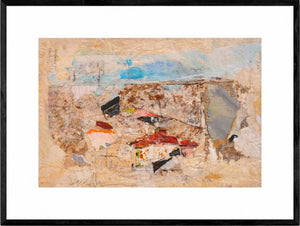 Per rivisitare il passato - Opera d'arte originale tecnica mista su cartone di Tonino Gottarelli, 28x41 cm (11,1x16,1 in).
